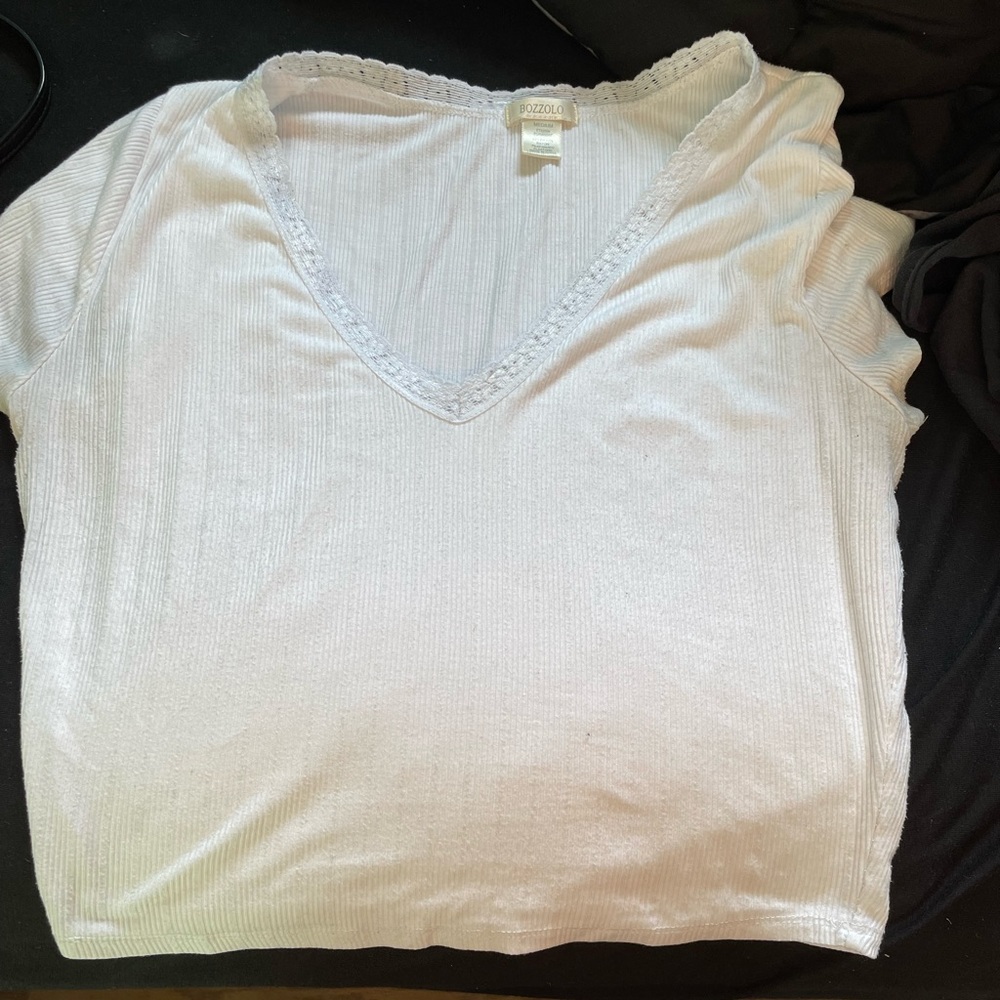 White crop top